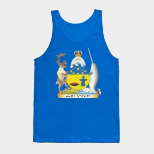 Vintage Distressed Coat of arms of Nunavut Canada Tank Top